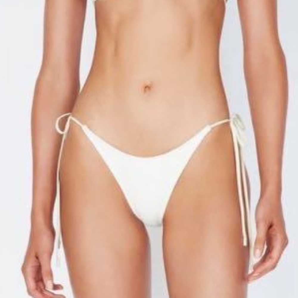 Triangl vinca white terry bikini bottoms!